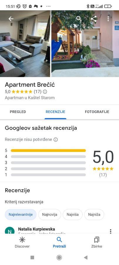 Villa Apartments Brecic 1 Kastela Exterior photo